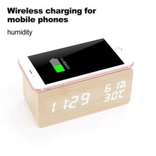 1PCS NEW Led Wooden Digital