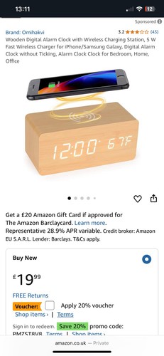 Led wooden digital - led, bedside