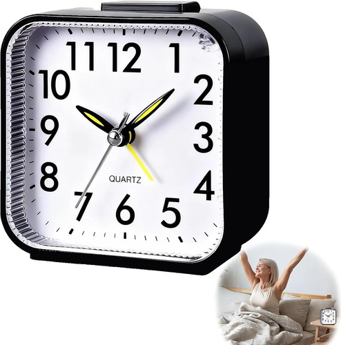 Quartz alarm clock with night - with,