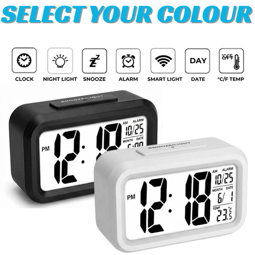 Digital alarm clock lcd smart - clock,