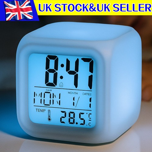 Led digital silent alarm clock - led,