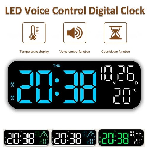 Led digital alarm clock - led,