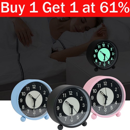 Silent bedside alarm clock - alarm,